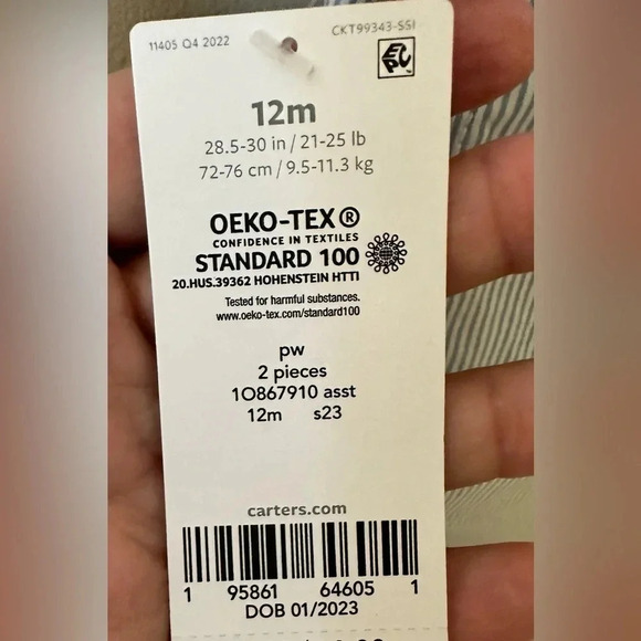 🆕 Carters Boys 12 Month Sailboat Short Set Outfit - Picture 4 of 4